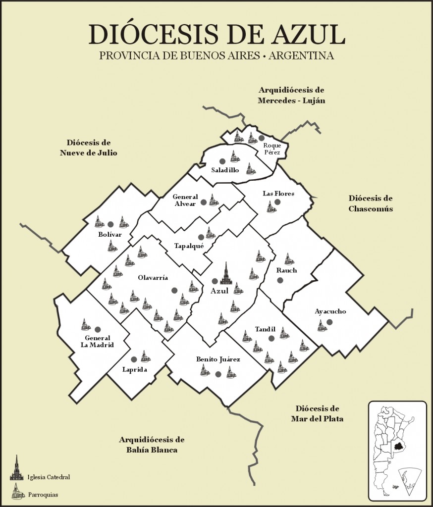 Mapa de la Diócesis